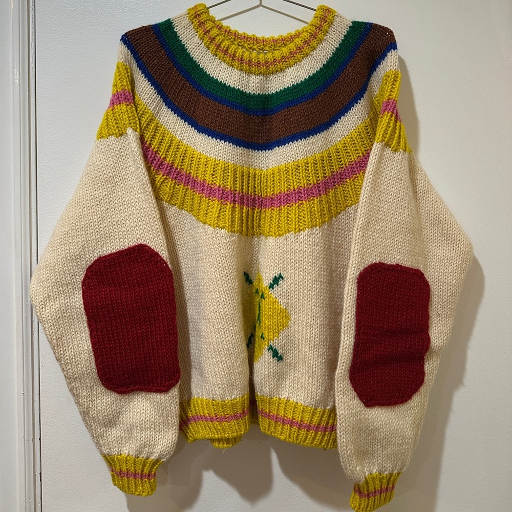 Colorful Knit Women's Sweater